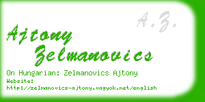ajtony zelmanovics business card
